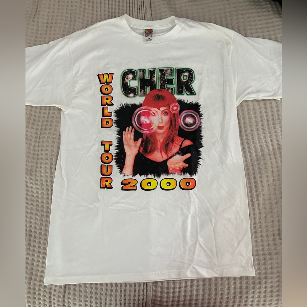 Vintage Cher World Tour 2000 Rare Concert TShirt Tee Music Icon